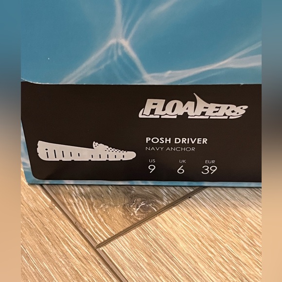 Floafers Posh Driver loafers in the Navy Anchor pattern - Picture 2 of 9